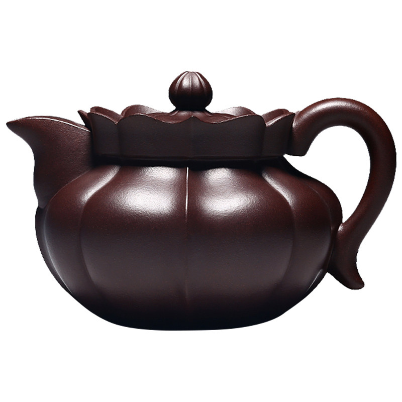 和泥有缘宜兴家紫砂壶 原矿纯全手工紫泥 筋囊僧帽泡茶壶茶具套装