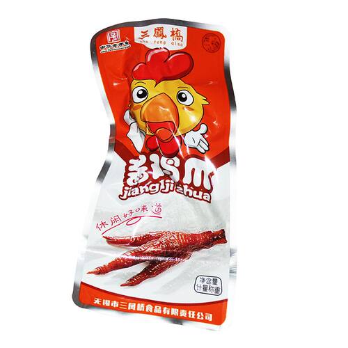 中华老字号江苏无锡特产三凤桥卤味酱鸡爪160g小包装零食散装称重