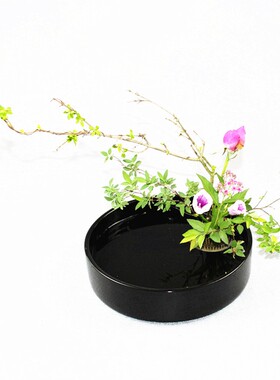 花盆古流轩陶瓷日式插花盆