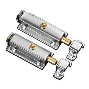 老式4寸弹簧插销明装门拴插销锌合金 门扣门栓自动门锁扣搭扣包邮