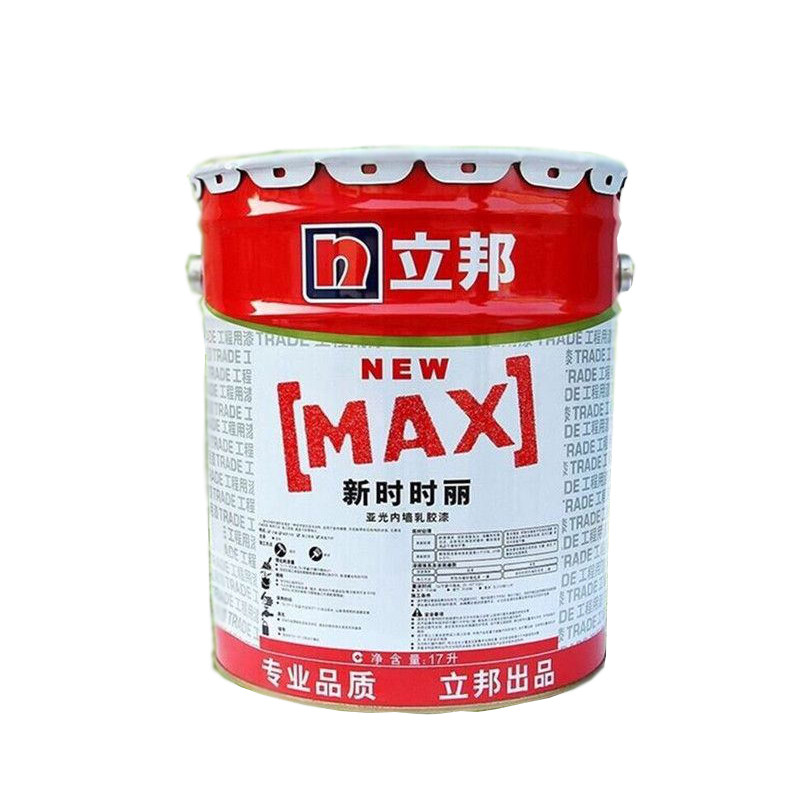 立邦漆新时时丽内墙工程乳胶漆墙面漆水性防霉涂料17L 白色喷顶漆