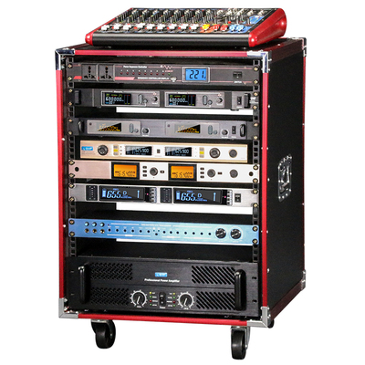 舞台架子专业话筒防震功放机柜