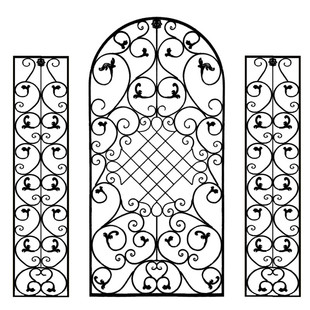 欧式铁艺屏风隔断玄关门鞋柜镂空客餐厅厨卫花窗落地墙简约定做制