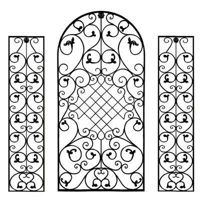 隔断欧式铁艺屏风法式简约轻奢