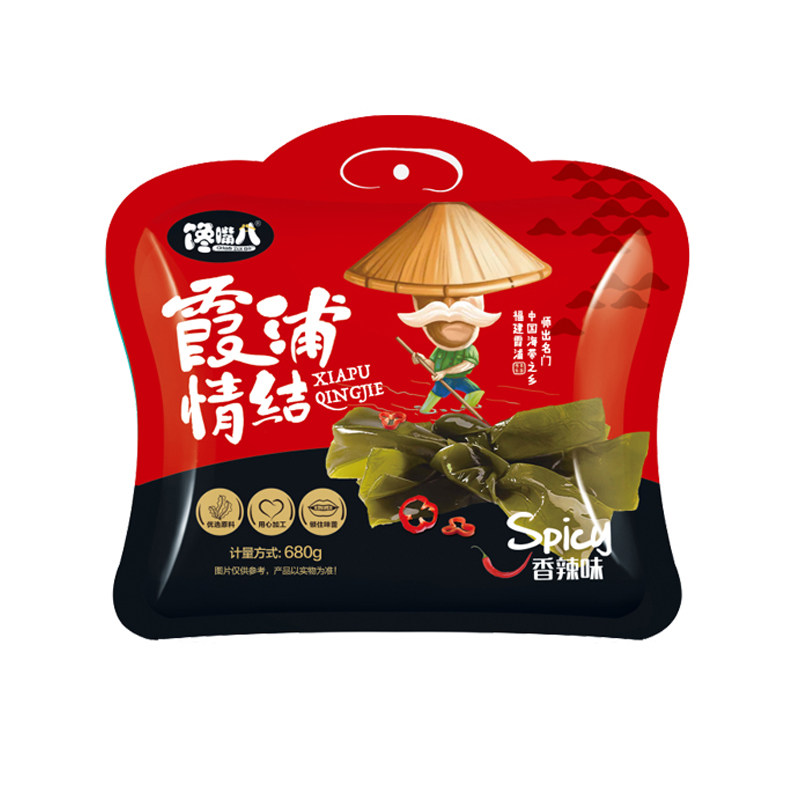 开袋即食海带结零食无辣不没辣味