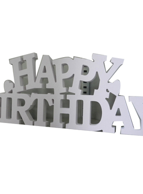 生日快乐西餐厅摆件pvc