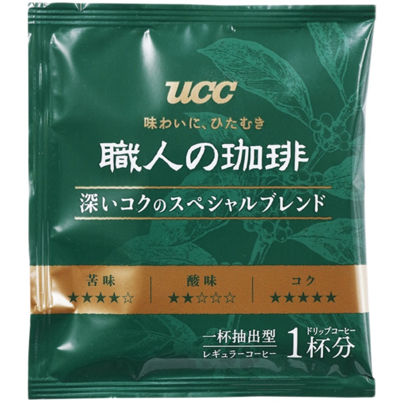 临期UCC悠诗诗日本职人(深厚浓郁)挂耳咖啡18p ucc 0蔗糖