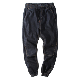 日系潮牌Jogger Pants束脚裤工装裤余文乐修身小脚牛仔裤大码男潮