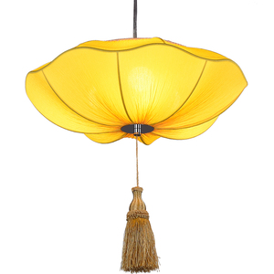 雨伞荷花莲花灯具 新中式灯笼 火锅店茶餐厅餐饮婚庆布艺过道吊灯