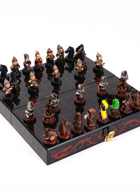 创意中国象棋折叠立体三国人物装饰摆件特色送外国人礼物老外礼品