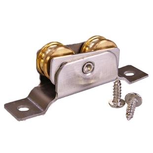 加高塑钢窗户滑轮推拉移门不锈钢铜轮防水防锈无底框门窗滚轮子下