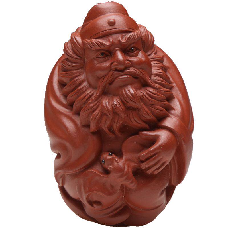 福缘新品紫砂茶宠钟馗摆件佛在眼茶宠摆件