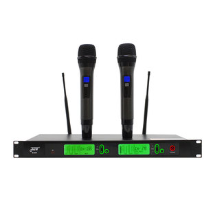 无线话筒家用一拖二麦克风 KTV会议主持舞台演讲专用话筒专业