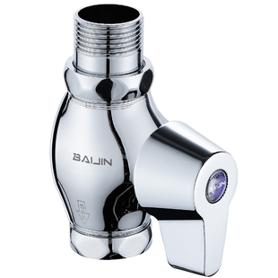 百晋冲水阀厕所阀门蹲便器大便池冲洗阀快开关手拧老式卫生间蹲坑