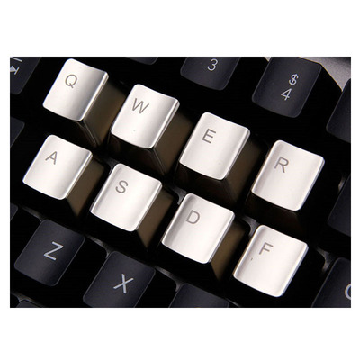 机械键盘金属键帽银色银色金色