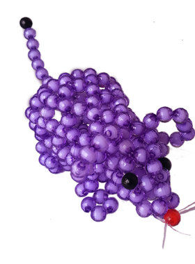 串珠可爱风亚克力成品老鼠摆件