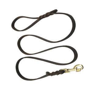 狗狗牛皮牵引绳真皮遛狗绳子中型大型犬皮拉带马犬德牧金毛狗链子