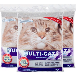 NEO猫砂倍凝破碎膨润土猫砂7kg*3包低尘有香矿物抑臭超10kg20公斤