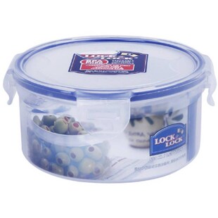 正品乐扣乐扣保鲜盒圆形饭盒收纳盒储物盒密封汤罐便当盒 HPL934c