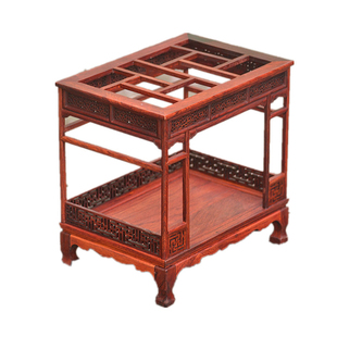 微型家具模型 红木迷你实木椅子摆件 皇宫圈椅官帽椅宝座娃娃屋