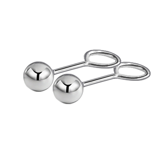 耳钉小耳骨钉纯银养耳洞防过敏养耳朵耳针穿耳钉睡觉不用摘的耳钉