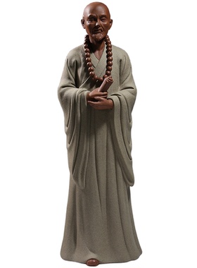 弘一法师站像供奉德化陶瓷