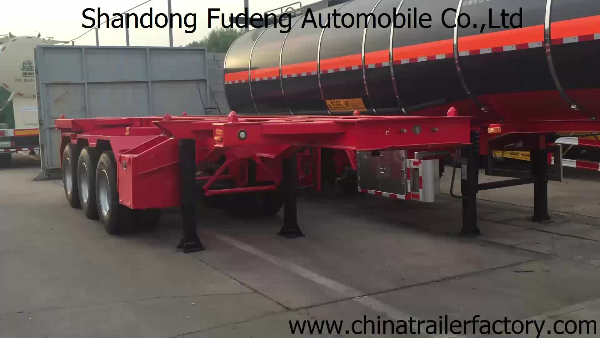 Low Price Truck Chassis Frame Manufacturers 40ft Skeleton Semi Trailer