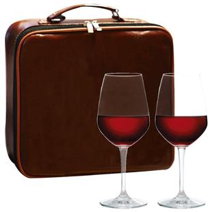 定制LOGO刻字水晶玻璃便携红酒杯高脚葡萄酒杯家用醒酒器礼品套装