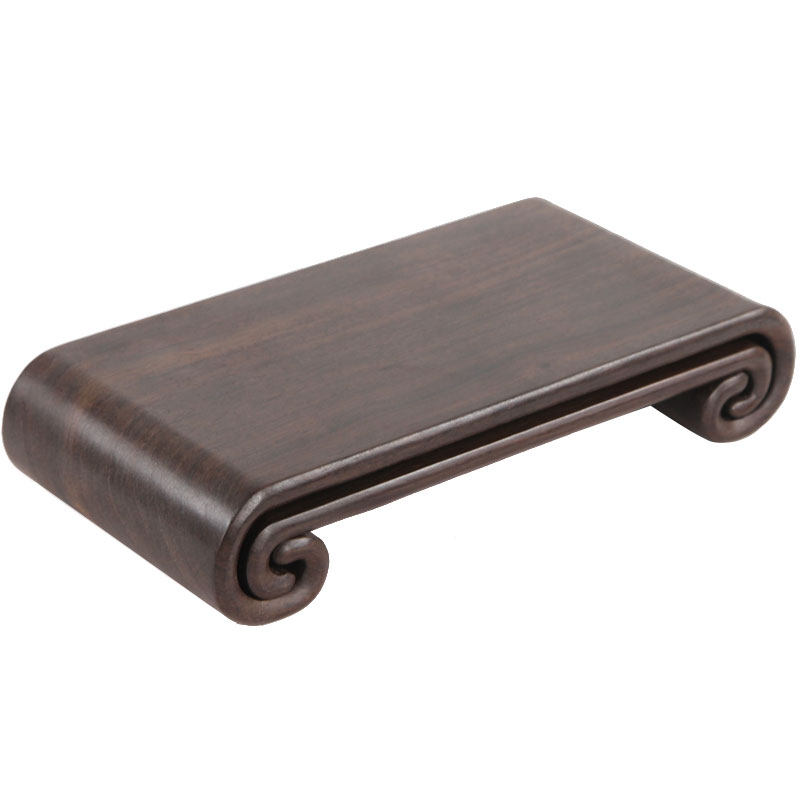 文房四宝套装毛笔书法用品镇尺烟缸笔筒黑紫檀红木雕办公桌面摆件