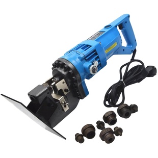 电动液压冲孔机角铁角钢冲孔器手提式锂电槽钢不锈钢光伏开孔神器