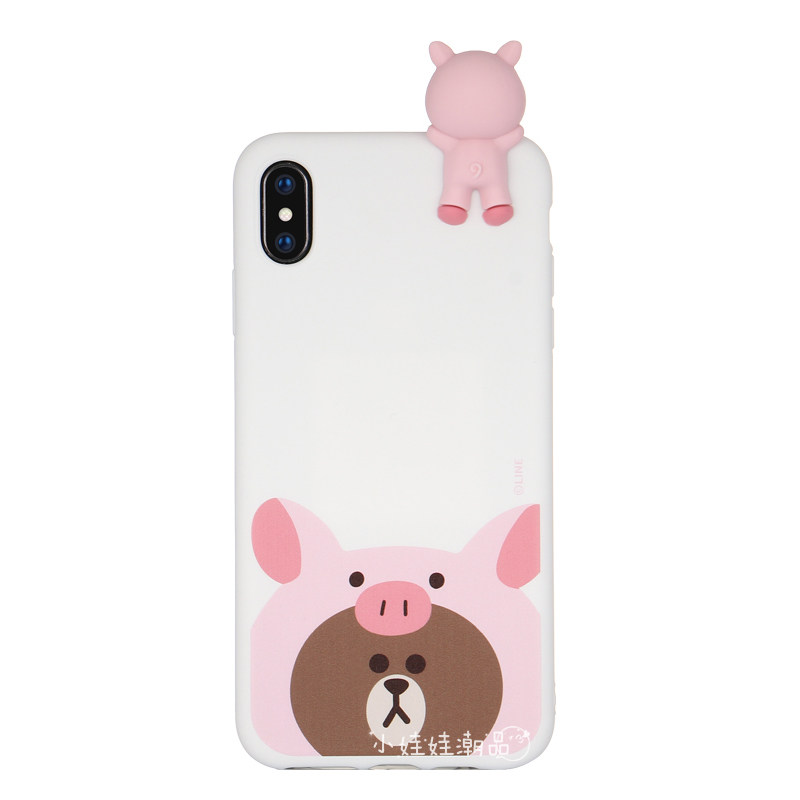 iphone硅胶可爱风趴趴手机壳
