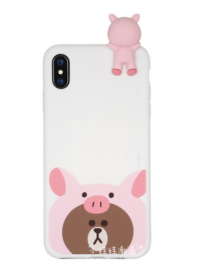 iphone硅胶可爱风趴趴手机壳
