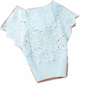 包邮夏春秋装韩版潮流女装上衣镂空手工钩花蝙蝠袖带帽罩衫