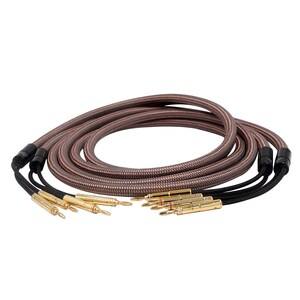 日本 金嗓子 40周年纪念版 全金属HIFI发烧级喇叭线 音响线