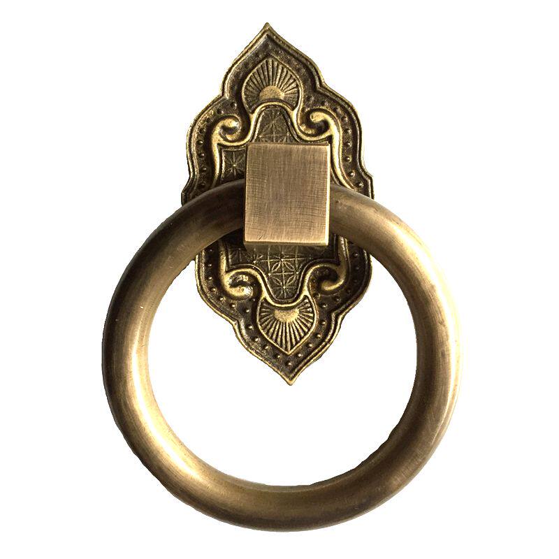 仿古纯铜大门拉手铜把手门环铜拉环铜圆环拉手门环实心铜环把手