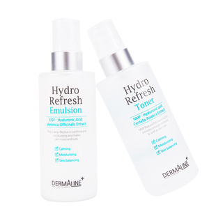 韩国皮肤管理德媄娜dermaline玻尿酸强效补水保湿舒缓爽肤水乳液