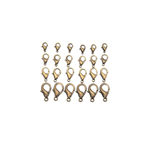 金属龙虾扣小连接扣手链项链扣diy手工制作珍珠饰品配件大接头扣