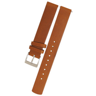 SKAGEN手表带头层小牛皮真皮薄款诗格恩表带蓝色14MM原装代用配件