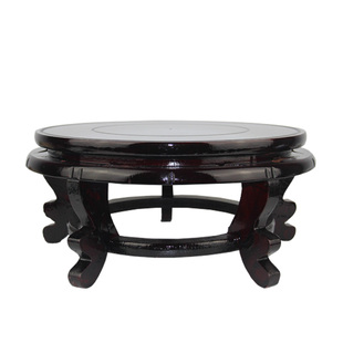 底座托架花盆高脚底座木圆形托盘花瓶酒坛鱼缸奇石头底托盘木花架