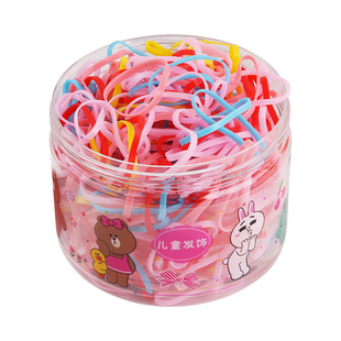 儿童盒装高弹力皮筋一次性橡皮套加厚彩色皮绳强拉不断