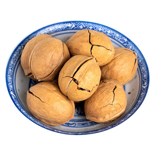 陕西特产西安回民街现炒纸皮椒盐核桃薄皮熟盐焗咸味手剥500g新货