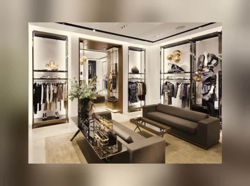 Unique Clothes Store Rack Retail Clothing Showroom Interior Design