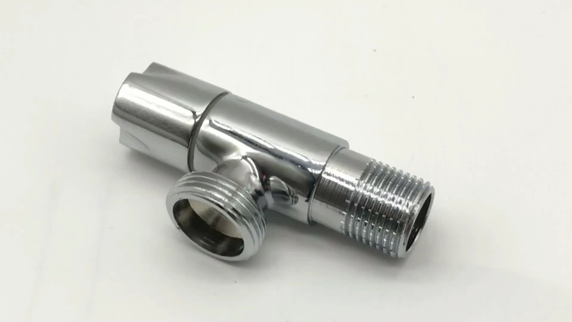 Junxiang Multi turn Angle Stop 1 2 X 3 8 Chrome Brass Angle Valve 
