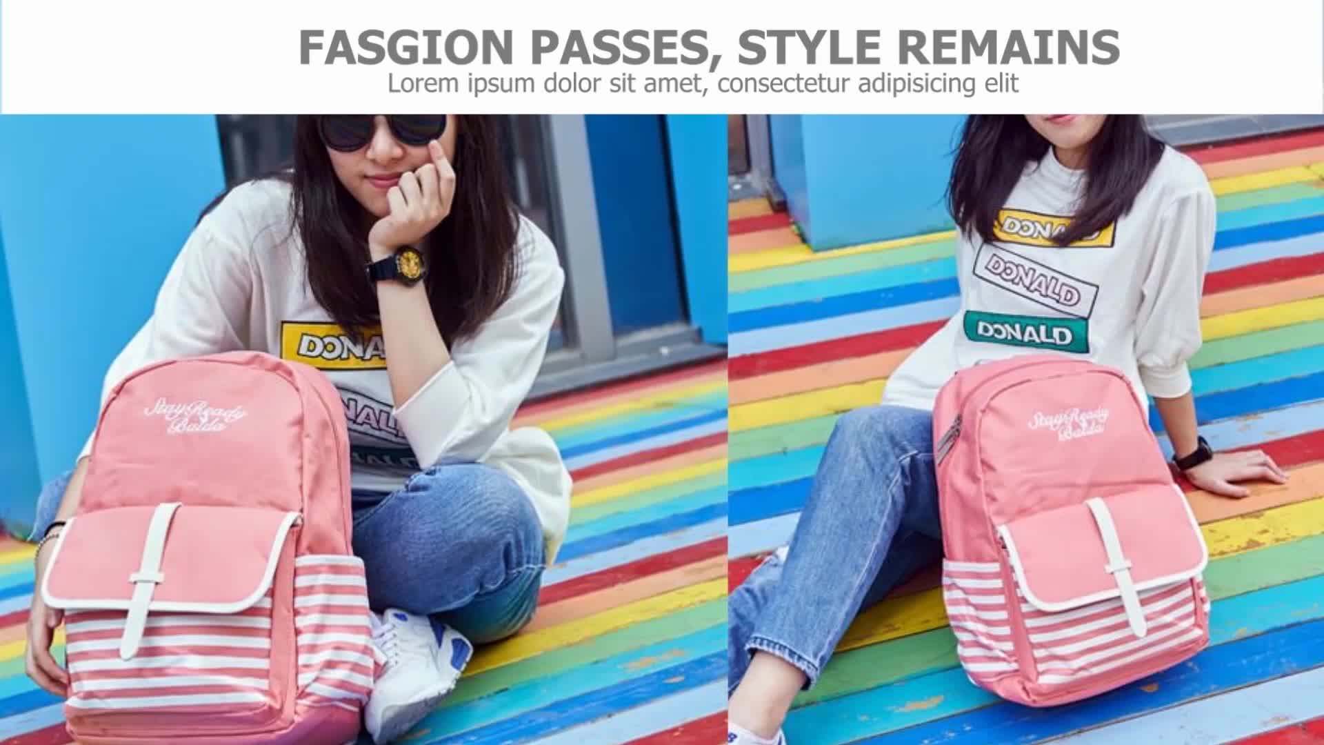 Latest Style School Bag For University Students Colorful Name Brands Bag Backpack For Girls