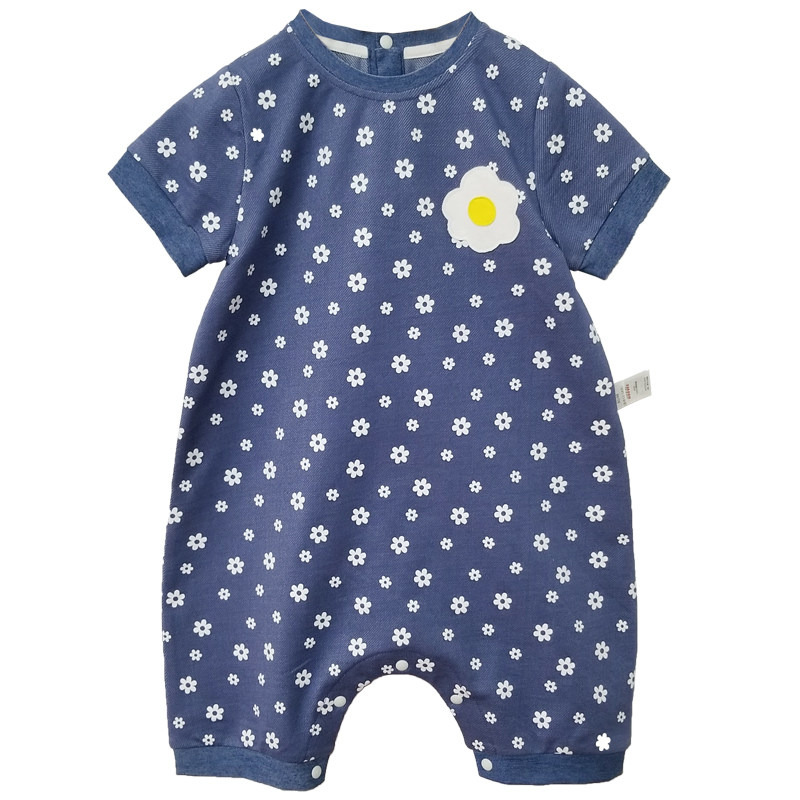 好肤丝宝宝夏季连体衣爬服短袖