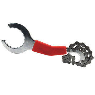 山地车自行车一体中轴固定扳手旋卡式飞轮拆卸尾勾扳手三合一工具