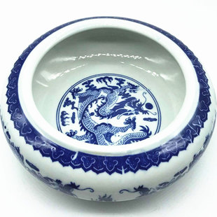 景德镇青花瓷笔洗陶瓷小楷行草书法国画狼羊兼毫毛笔文房墨宣纸砚