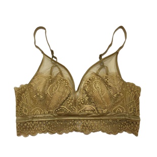 茜咪璐6029水晶薄杯性感美背大胸显小无钢圈蕾丝文胸胸罩内衣女