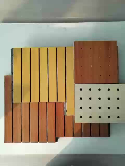 Sound-absorbing Board With Rockwool Insulation For Auditorium Wall