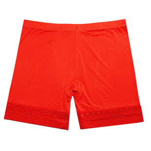 莫代尔棉红色防走光安全裤内女大码夏天裙子打底裤短裤女新款上市